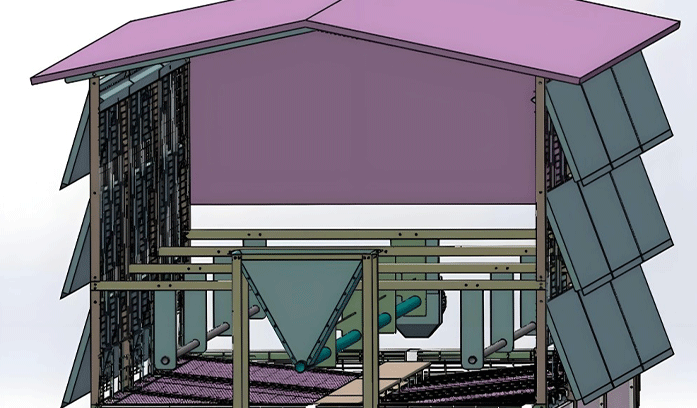 9JLJY/J/E-1250型家庭农场或林下绞龙喂料畜禽养殖设备